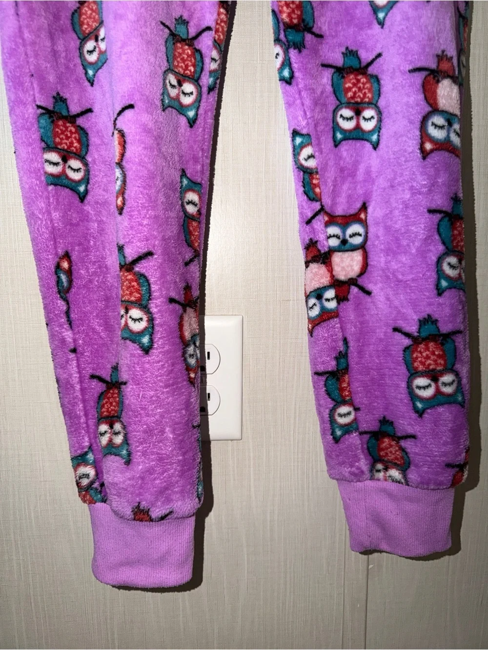 wonder nation Purple Owl Fleece Pants